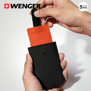 瑞士****WENGER威戈证件银行卡收纳包多卡位抽拉卡夹男女卡包