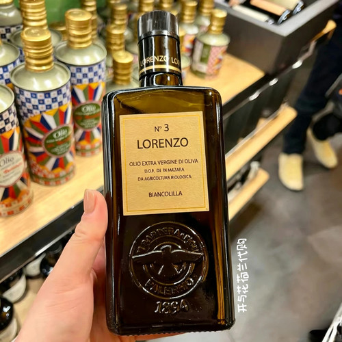 现货意大利西西里LorenzoN°3Barbera特级初榨橄榄油500ml