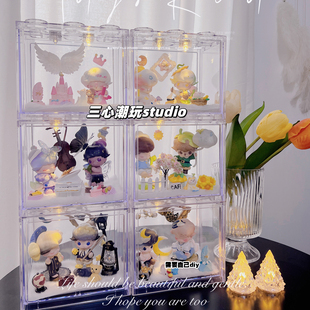 泡泡玛特DIMOO梦里梦外盲盒场景布置装饰造景微缩道具diy收纳盒