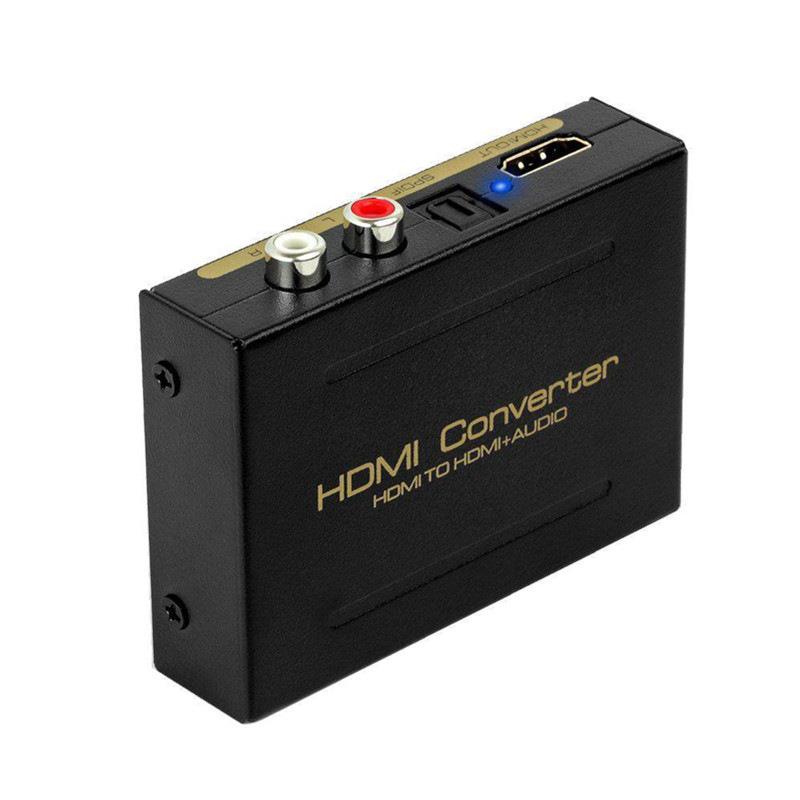 e宙HDMI音频分离器HDMI TO HDMI+AUDIO+SPDIF+R/L音频信号转换器