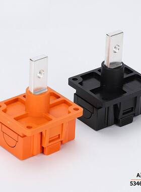 穿墙橙色250A 锂电池连动力电池极柱 单芯大电流储能柜接线柱端子