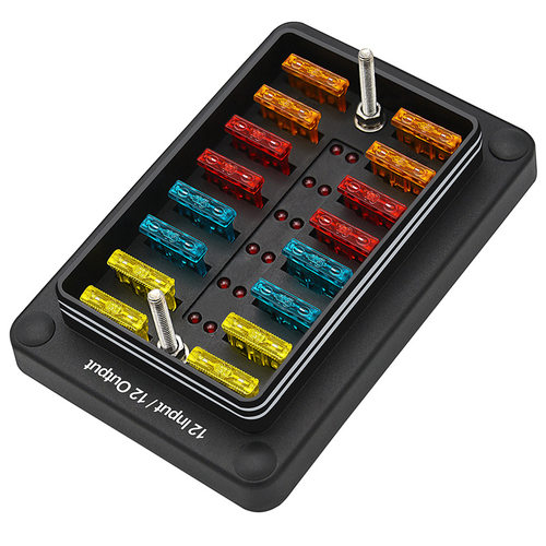 一进出12路保险盒多路防水保险丝