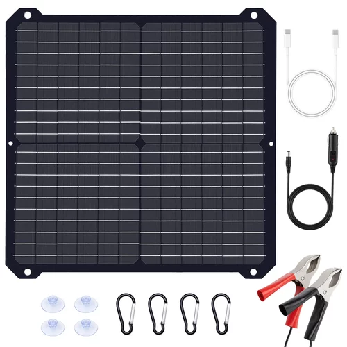 新款高效单晶25W柔性太阳能板