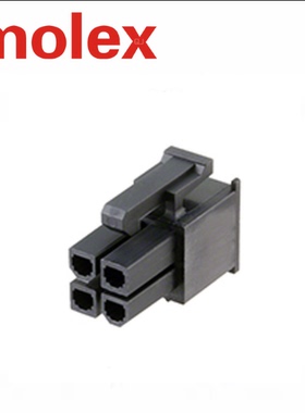 Molex正品线对板39039042/39-03-9042间距4.2mm双排4P黑色塑壳