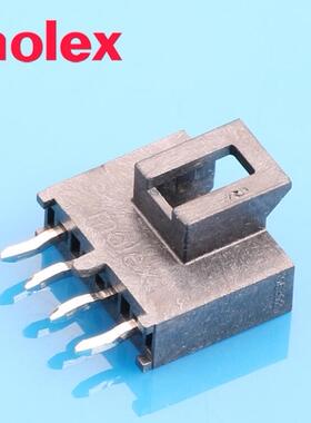 莫仕 1053091104 105309-1104 线对板连接器 4芯针座PCB Headers