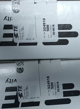 TE泰科/AMP 324918  10-12AWG黄色环型端子螺钉直径5mm舌厚1.02mm