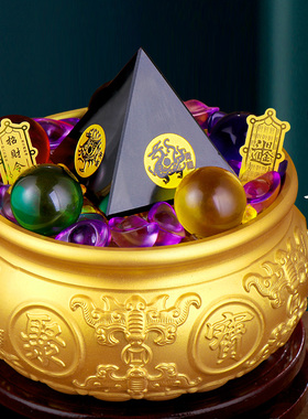 乾元殿黄铜聚宝盆四神兽阵