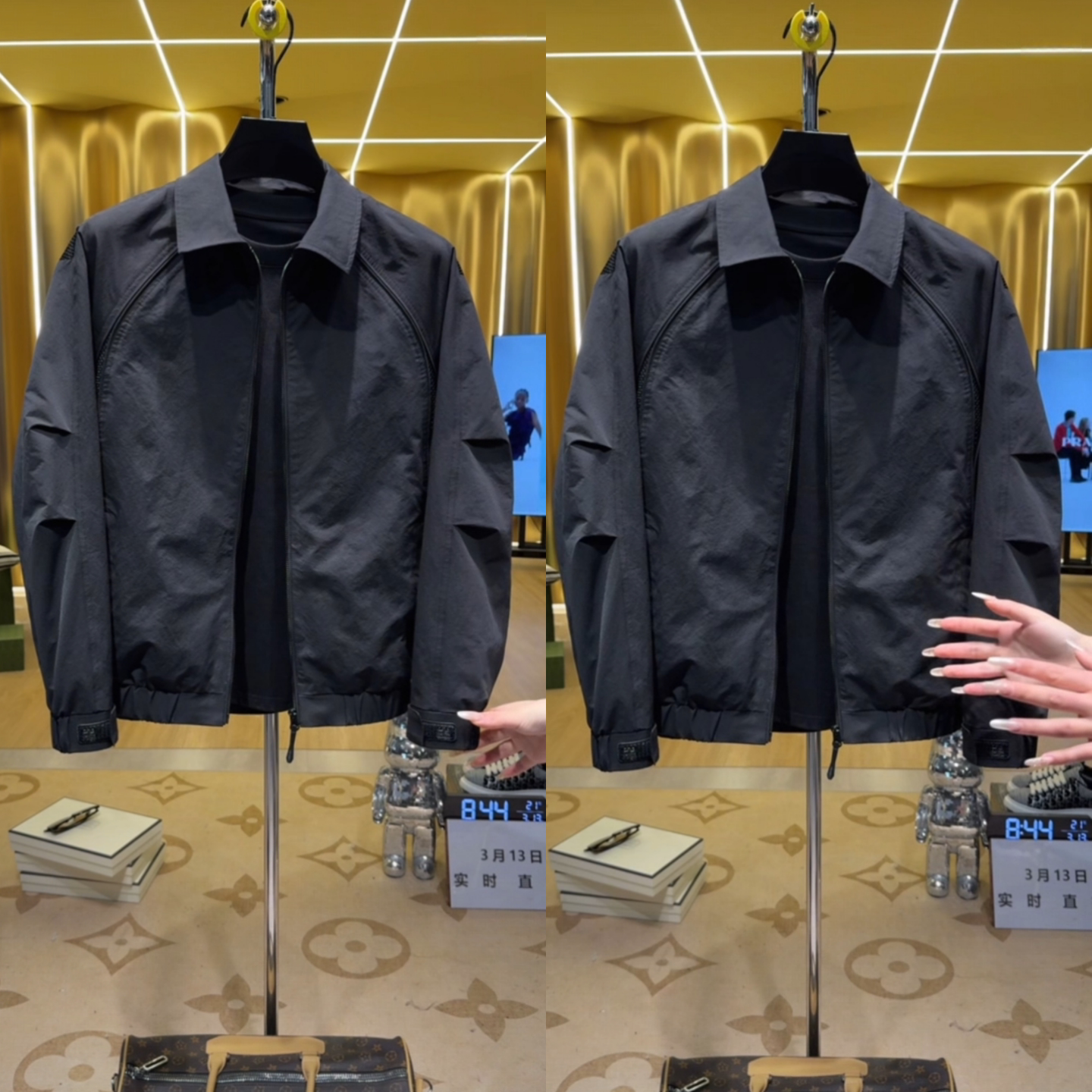 春季新款轻奢百搭休闲翻领黑武士夹克高级感男士工装长袖上衣外套