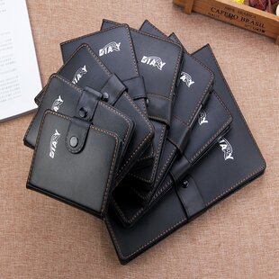 万里  98系列 皮本 带扣本 98032 32K  记事本 黑色仿皮本 98060