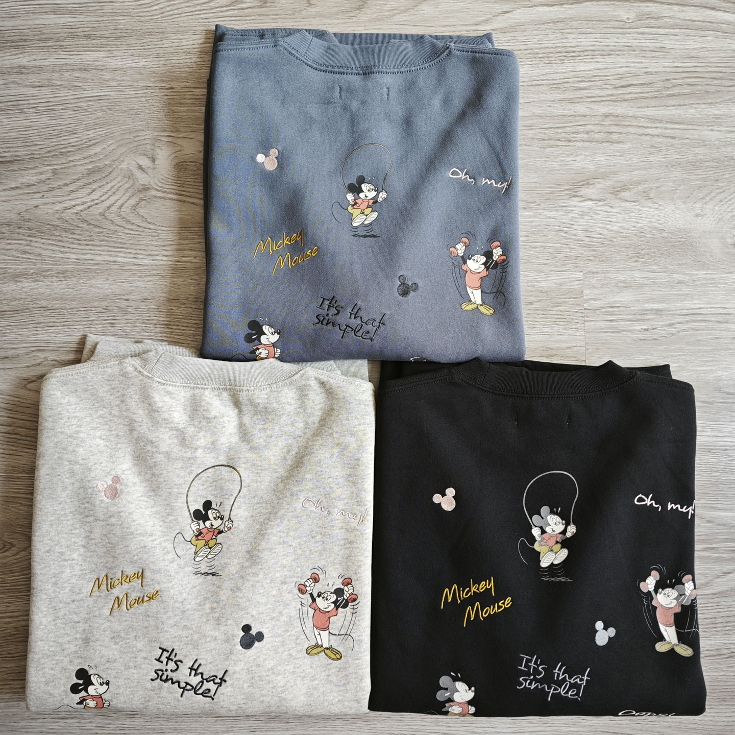 FS联名 外贸出口日单尾货后背刺绣+印花卡通图案软糯拉毛套头卫衣