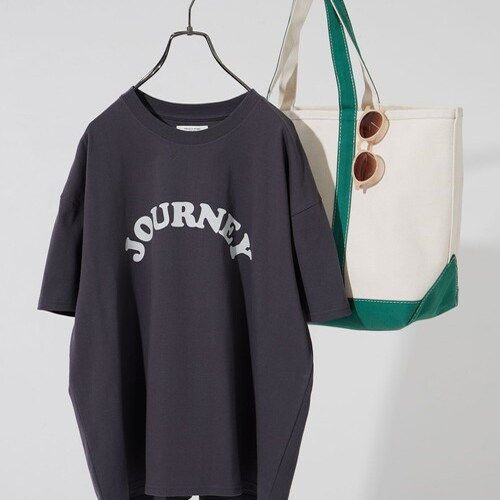 FS 外贸出口日本原单尾货 夏季宽松版舒适字母圆领短袖女式T恤