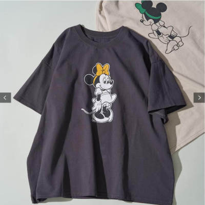 FS别注份 外贸出口日单尾货 前后印经典卡通图案圆领短袖女式T恤