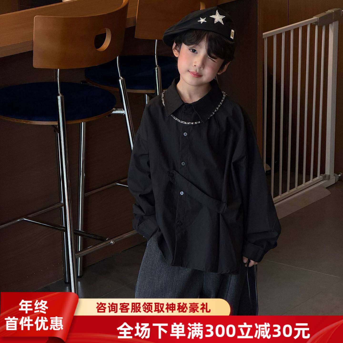 2026秋季新款儿童韩版休闲纯儿童POLO衫