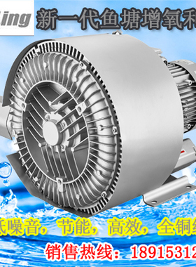 GZLing高压真空泵1610-7AT26 3KW 双叶轮食品机械专用鼓风机