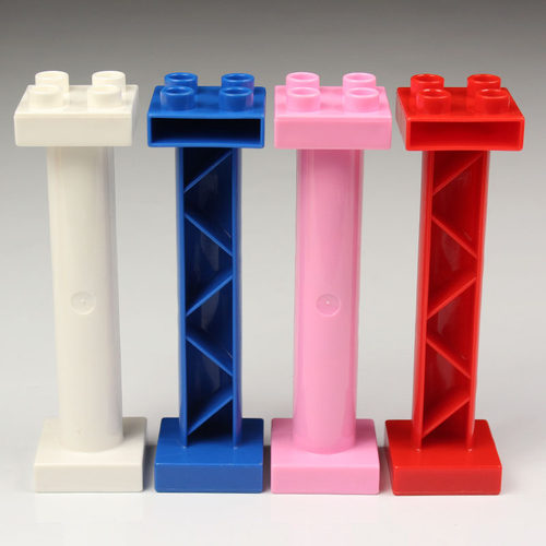 大颗粒楼梯积木柱子益智拼插玩具