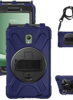 适用于Samsung SM-T575/T570三星galaxy皮套Tab Active3 8英寸保护壳防摔皮套SM-T570手提保护套肩带外壳