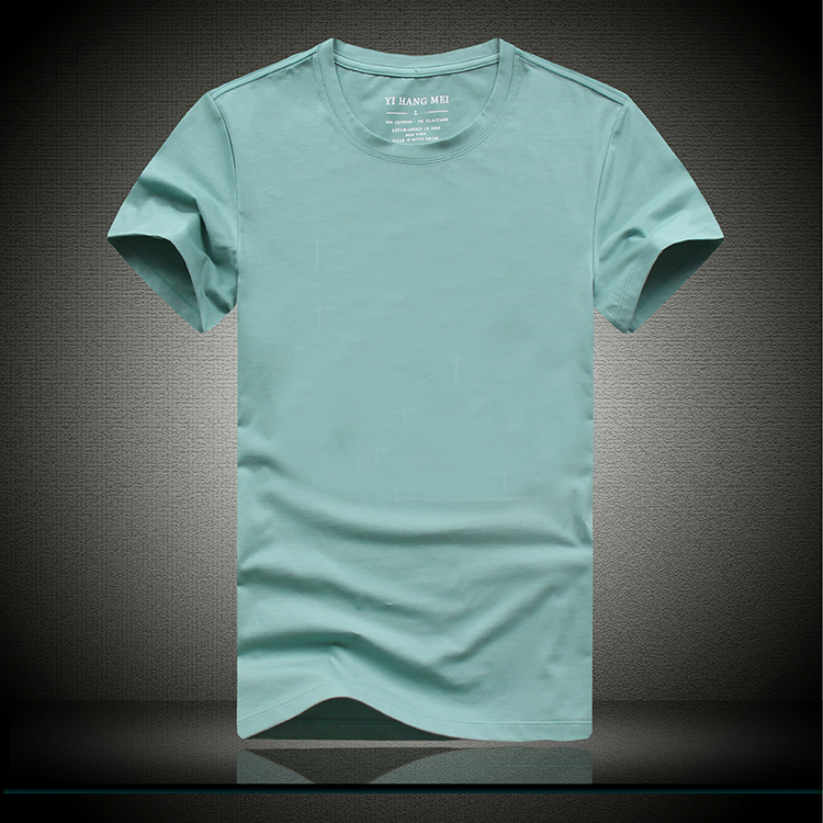 纯色简约百搭青年修身版短袖T恤