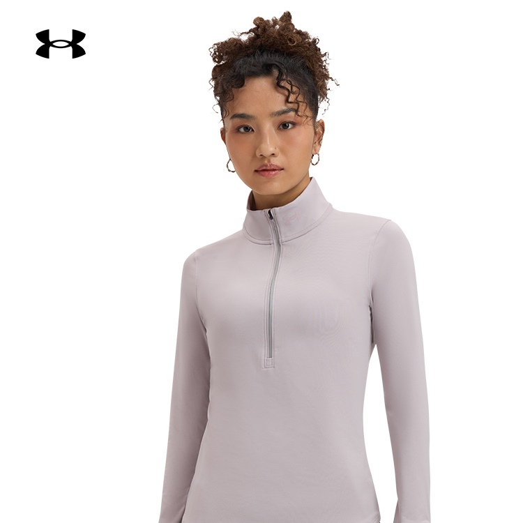 安德玛官方UA秋冬Launch Pro女子1/2拉链跑步运动长袖T恤1379349