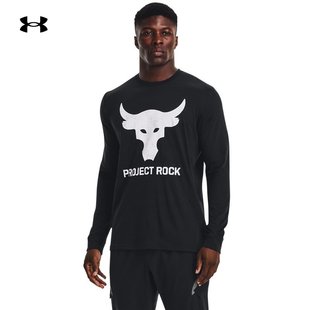 安德玛官方UA秋冬Rock强森男子训练运动长袖 T恤1374847