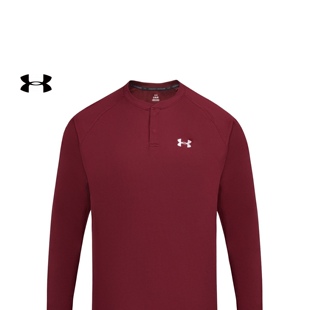安德玛官方UA秋冬EF男子亨利领运动休闲长袖T恤6010174