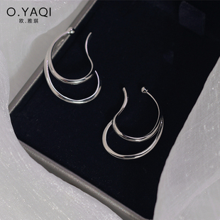 简约光面个性 耳阔夹无耳洞耳夹日系冷淡风耳环女耳饰耳骨夹设计感