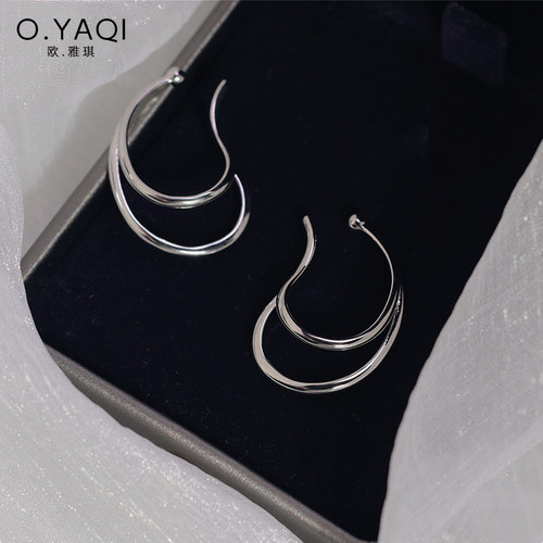 简约个性无耳洞冷淡风耳环女耳夹