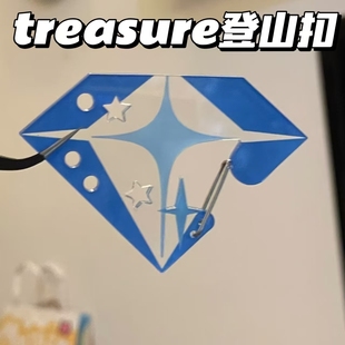 treasure宝石盒亚克力登山扣高颜值少女风简约小众装饰背包挂件