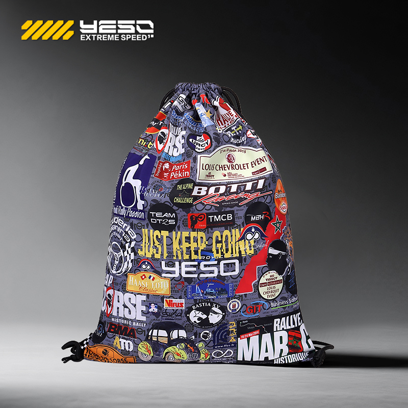 休闲抽绳水桶背包骑行男包女包