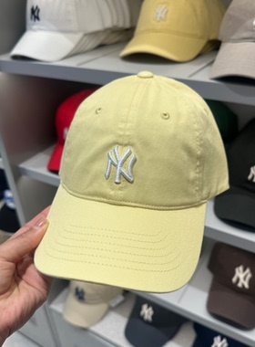 韩国MLB帽子NY字母鸭舌帽四季2026新款CP77棒球帽软顶防晒男女帽
