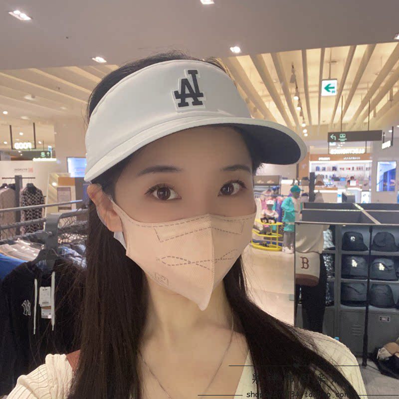 韩国MLB帽子夏季速干防晒大帽檐NY洋基队空顶帽出游休闲运动帽女_虎窝淘