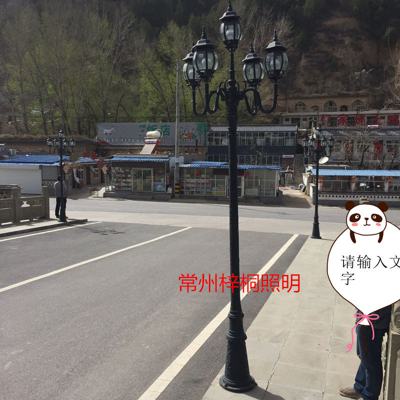 庭院灯头南瓜五头欧式室外路灯防水别墅景观户外双头小区灯杆花园