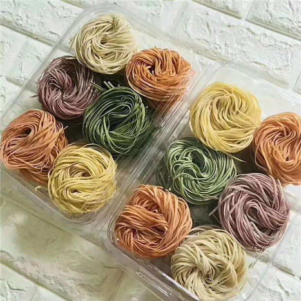 包邮蔬菜面潮汕美食面饼面条蔬果面淮山紫薯火龙果面条面饼面薄0