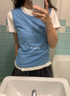 underson Amy韩代 26早春 东大门 时尚叠搭 打底背心 百搭纯色