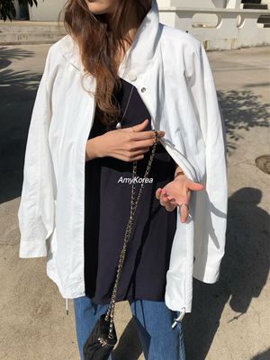 OVERTAKE Amy韩代 26早春 东大门 立领工装外套 休闲洋气纯色百搭