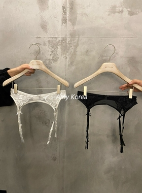 THE VETIVER Amy韩代 25ss 东大门新款 洋气时尚 纯色蕾丝 腰带