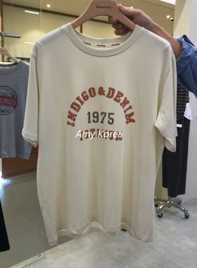 remaking Amy韩代 25fw  东大门 英文数字图案  短袖t恤 休闲百搭