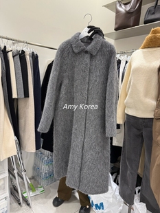 WOOD SAGE Amy韩代 25fw 东大门 气质 苏丽羊毛长款大衣