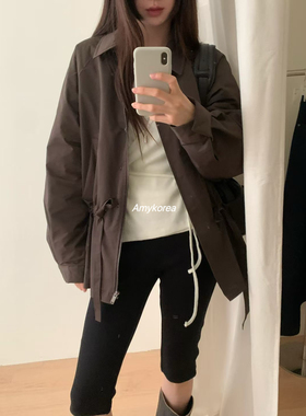 atmosphere Amy韩代 25fw 东大门 纯色侧拉链 五分裤马裤显瘦百搭