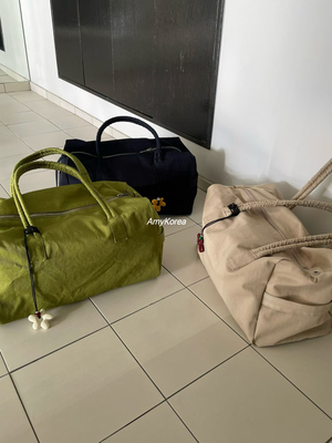 atmosphere Amy韩代 26早春 东大门 洋气双带 手提包 单肩布包