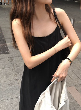 OVERTAKE Amy韩代 26早春 叠纱 吊带连衣裙 纯色百搭 时尚洋气