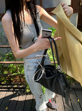 tempting Amy韩代 26早春 东大门 螺纹棉 百搭打底背心 洋气纯色
