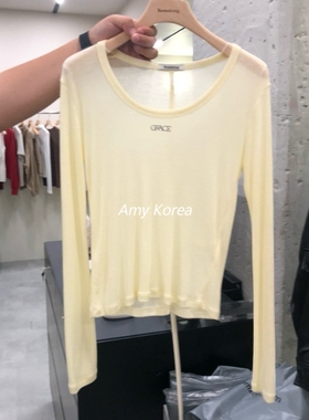 remaking Amy韩代 25早秋 东大门 英文小标后拼接 天丝羊毛长袖t