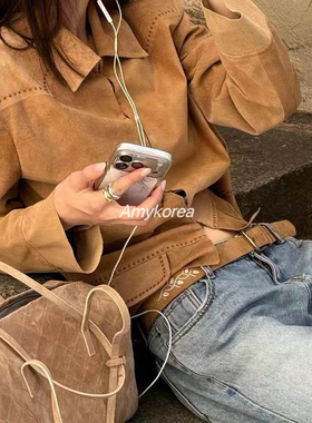 london flat Amy韩代 26早秋 东大门 枝叶刺绣图案 牛皮皮带 复古