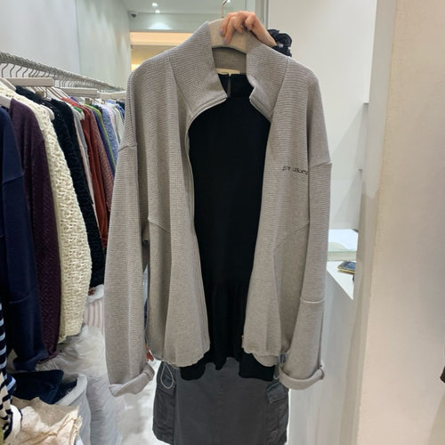 asome Amy韩代 26早秋 东大门 华夫格 立领卫衣外套 休闲百搭