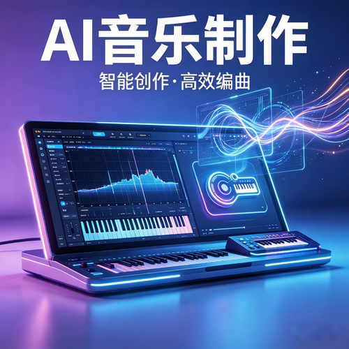 AI音乐制作 人工+智能 AI作词AI作曲AI编曲AI代唱 人声建模 混音