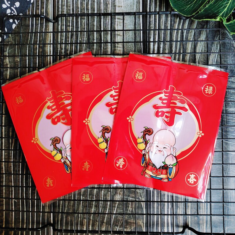 100克寿翁寿字包装袋桃酥机封袋图片