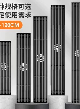 长条地漏304不锈钢枪灰色化妆室淋浴全铜芯防臭长方形大排量通用