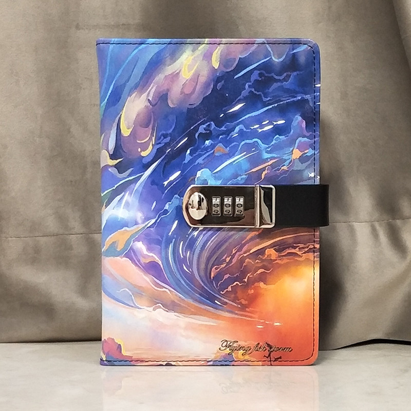 密码本带锁日记本密码锁本笔记本带锁学生用记事本韩国创意小清新