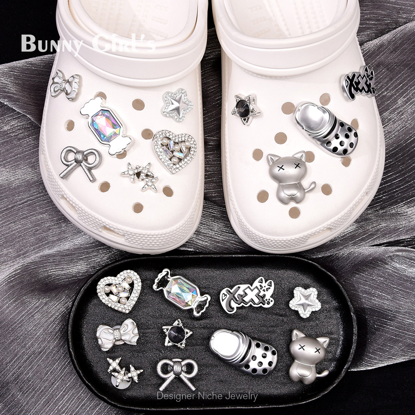 洞洞鞋配饰瞌睡小猫立体鞋面DIY鞋花配件糖果水钻高级感鞋扣CROCS,饰品/流行首饰/时尚饰品新,其他DIY饰品配件,淘宝优惠券,粉丝福利购,淘宝优惠卷