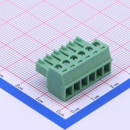 DB2EK-3.81-6P-GN-S 插拔式接线端子 3.81mm 1x6P 排数:1 每排P数
